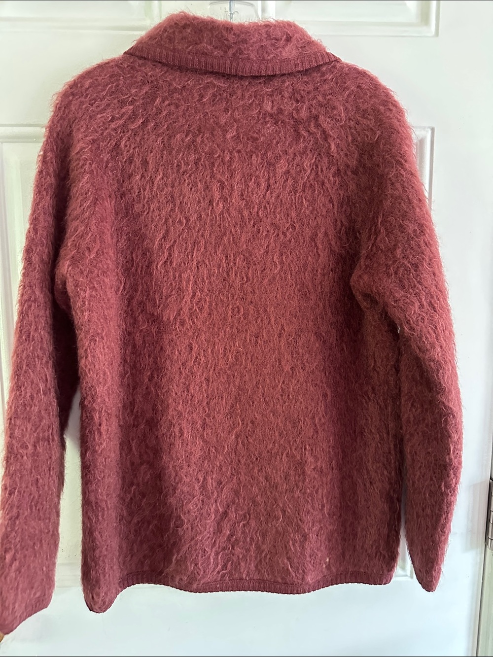 Scotland Luxury Mohair Cardigan SZ 36 Mauve color Excellent vintage piece! - Picture 6 of 7